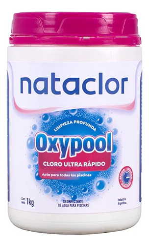 Ultra Rápido Oxy Pool Nataclor X 1kg Oxigeno Activo
