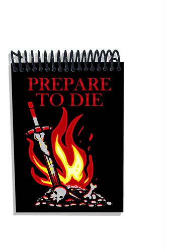 Imagem 1 de 2 de Caderneta Capa Dura Prepare To Die Dark Souls