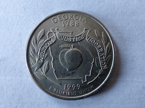 Moneda Estados Unidos 25 Cents 1999 Georgia (x757