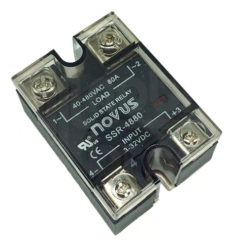 Rele De Estado Solido Ssr Novus 80a 3-32vdc Saída 40-480vac