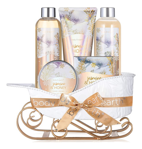 Set De Bano Y Cuerpo  Body Y Earth Women Gifts Spa Set Con