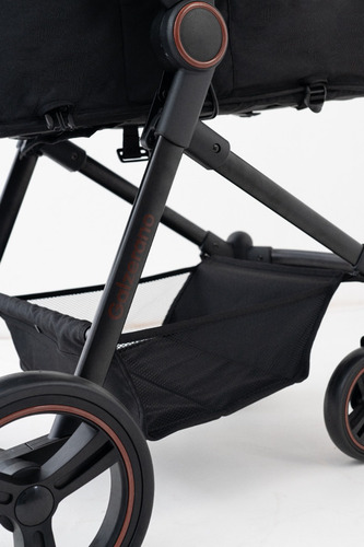 Carrinho De Bebê Ivy Black Berço-passeio E Moisés Galzerano Preto Preto