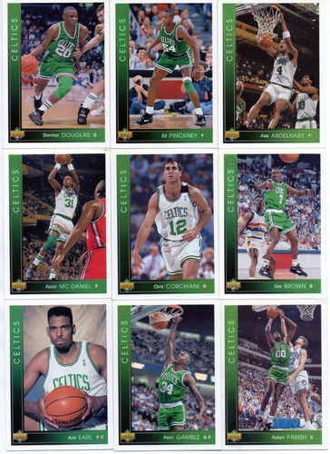 1993-94 Upper Deck Set ( 12 ) Tarjetas Boston Celtics