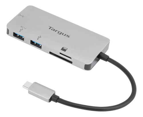 Hub Multipuerto Usb-c Targus Lector De Tarjetas 2x Usb-a 