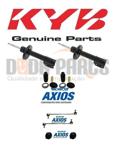 Par Amortecedor Dianteiro Kyb + Kit Batente Axios 308 408 C4