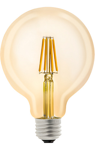 Ampolleta Led Filamento G95 4w E27 2700k (luz Calida)