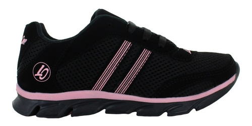 Lady One Tenis Correr Fitness Textil Negro Rosa Mujer 77282