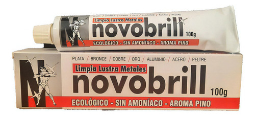 Novobrill Brillametal 100g Limpia, Lustra Metales -sc