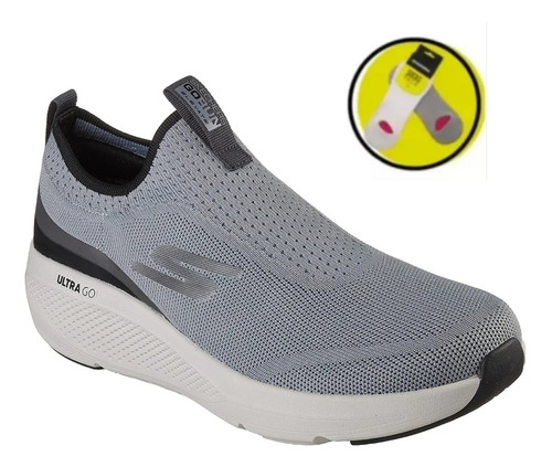 Zapatilla Skechers Hombre Go Run Elevate 220185 Gris +medias