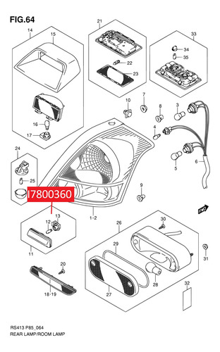 Luz Matricula Trasera Suzuki Swift Dzire 2012-15 Gl (india)