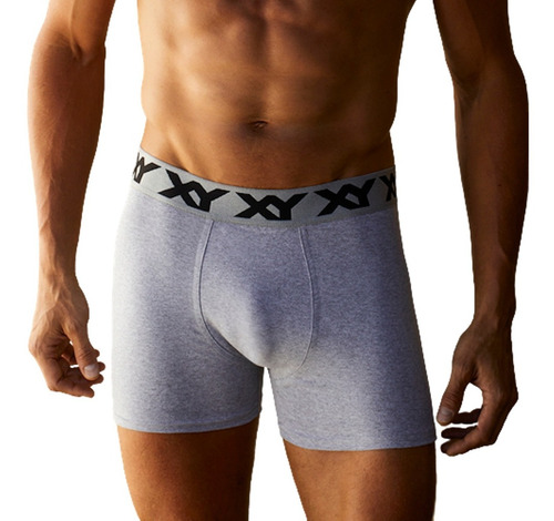 Pack Por Mayor 6 Boxer Xy Algodón Lycra Pierna Corta Liso