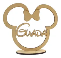 Comprar 6 Centros De Mesa Minnie Mouse Personalizados Con Nombre
