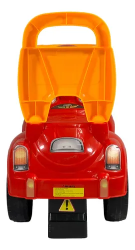 Montable Para Niños Vocho Carrito Correpasillos De 50 Cm Color Rojo