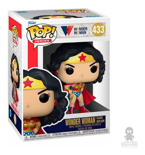 Funko Pop: Wonder Woman - Wonder Woman Classic W/ Cape 433