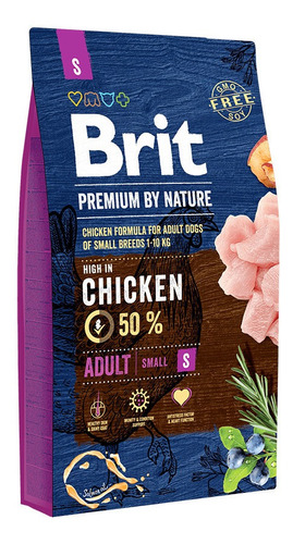 Brit Premium Adulto Raza Pequeña 8kg Con Regalo (50% Pollo)