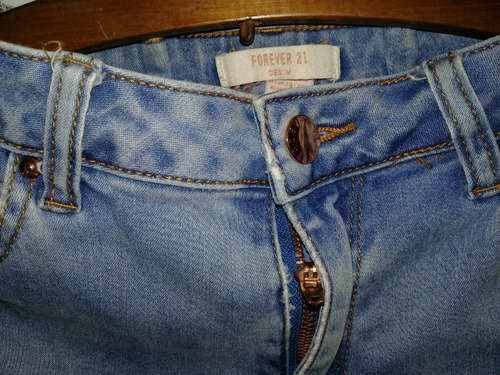 Jeans Chupín Dama Forever 21 Elastizado Talle 40