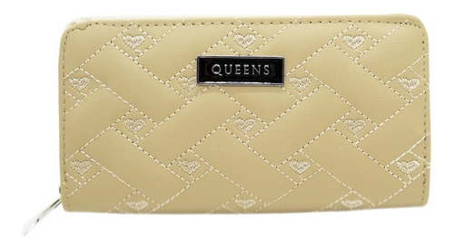 Queens Billetera Mujer Cuero Sintético Urbana Qw13 2z Negro