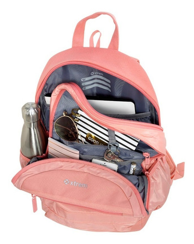 Mochila Xtrem Linx Coral Notebook Escolar Urbana Completa!