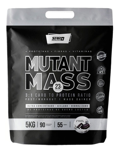  Mutant Mass Star Ganador De Peso Sabor Cookies & Cream  5kg