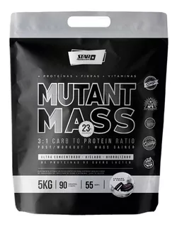 Suplemento en polvo Star Nutrition Mutant Mass proteínas sabor cookies & cream en sachet de 5kg