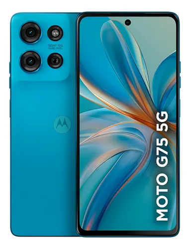 Smartphone Moto G75 5g 256gb Vegan Leather Cor Azul Motorola