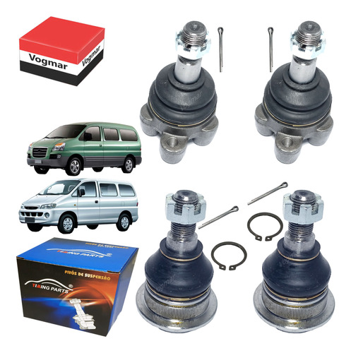 Kit Pivo Hyundai H1 1997/2007 Superior E Inferior