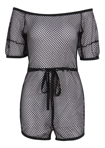 Romper Jumpsuit Calado Ropa De Playa Salida De Playa