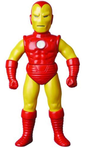 Muñeco Figura Acción Medicom Marvel Retro Iron Man Sofubi
