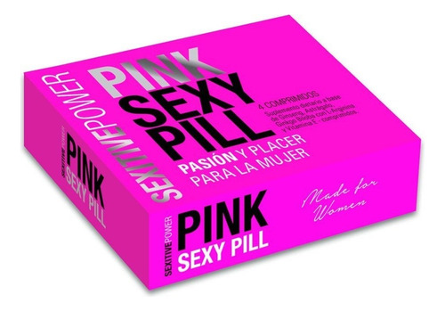 Pink Sexy Pill Suplemento Dietario Energizante Sexitive Sabor Sin Sabor