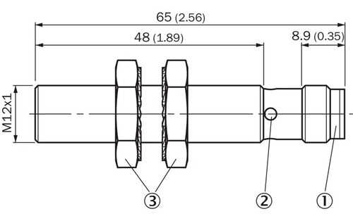 Sensor Proximidade Indutivo Pnp Imb12-04bppvc0s E Cabo Mca