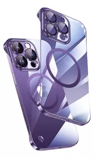 Case Funda Transparente Semibordes iPhone 13, 14, Pro, Max