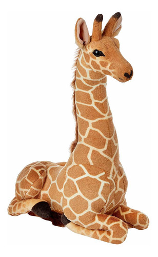 Girafa De Pelúcia Realista Safári - Fofy Toys - Lc65 - 66cm