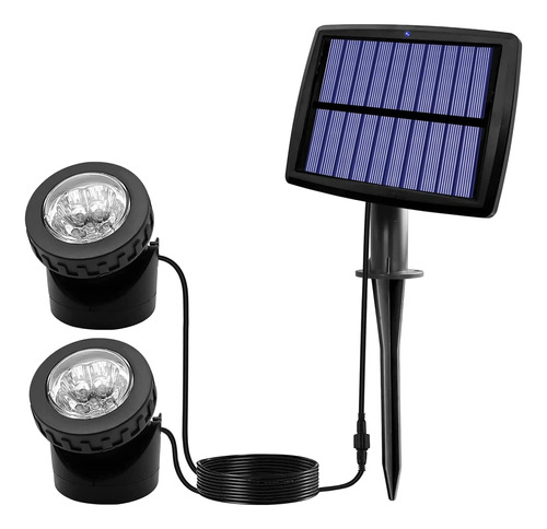 Focos Solares Estanques, 12 Luces Led Solares Bajo Agua...