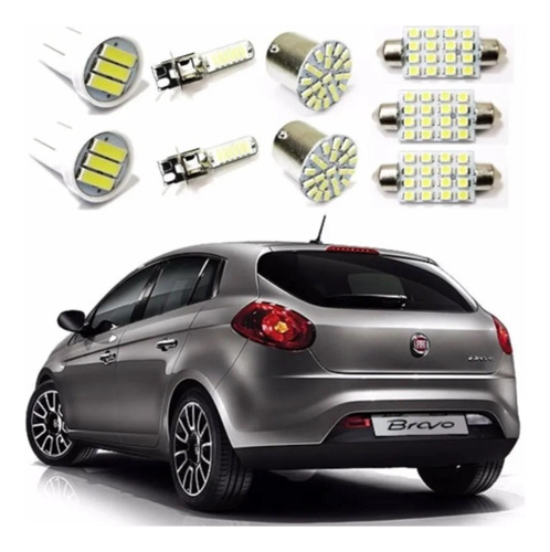 Kit Iluminaçao Lampada De Led Fiat Bravo 2011 A 2016