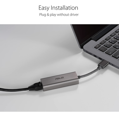 Adaptador Usb Ethernet Asus Usb-c2500 2.5g Para Mac Os, Wind