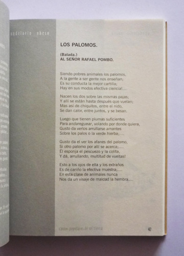 Cantos Populares De Mi Tierra - Candelario Obeso (Usado)