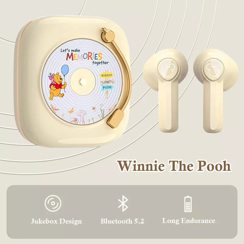 Auriculares Inalámbricos Bluetooth Tws Retro Cd
