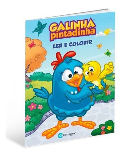 Livro Infantil Galinha Pintadinha - Ler E Colorir