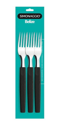 Tenedor De Mesa X3 Mango Plástico Belize Simonaggio