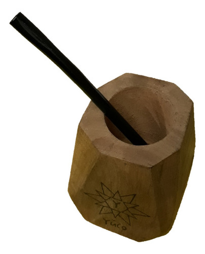 Set Matero Yerbera + Azucarera + Mate Geométrico + Bombilla