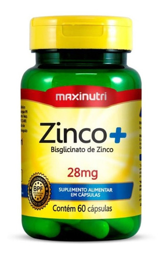 Imagem 1 de 3 de Zinco Complex Com 60 Cápsulas - Maxinutri