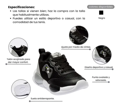 Tenis negros de niño hotsell