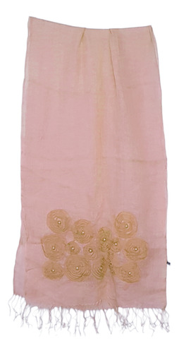Echarpe/estola/bufanda, Fiesta, Rosa Claro, Lino, 1.86x53