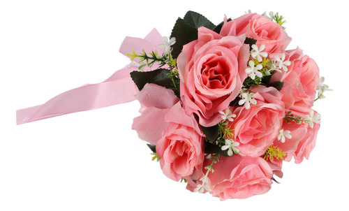 Simulación De Flores De Seda Artificial Para Ramo De Boda