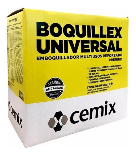Boquilla Universal Boquillex Color Cafe Claro 5 Kgs Cemix