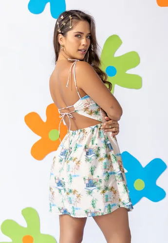 Vestido Mujer Estampado Atypical 100819