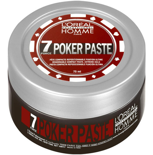 Imagen 1 de 1 de Cera Para Pelo Poker Paste Homme Loreal 75ml Fijación Fuerte