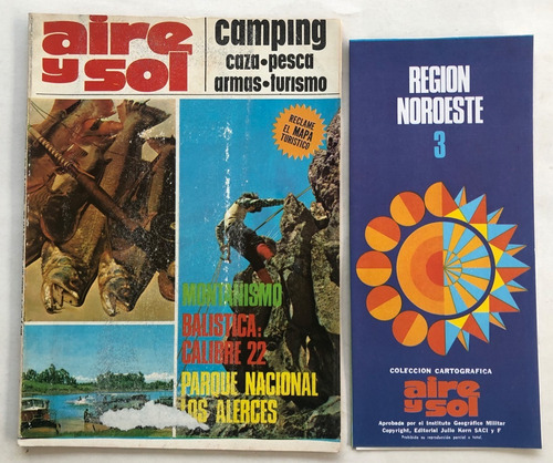 Aire Y Sol Nº 6 Caza Pesca Camping C/mapa Marzo 1973