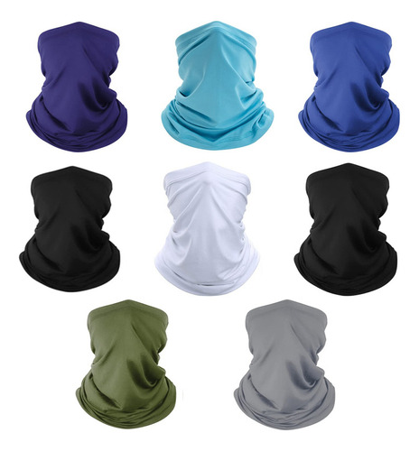 Paquete De 8 Polainas Para El Cuello, Máscara De Bandana Tr