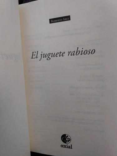 El Juguete Rabioso Roberto Arlt. C3